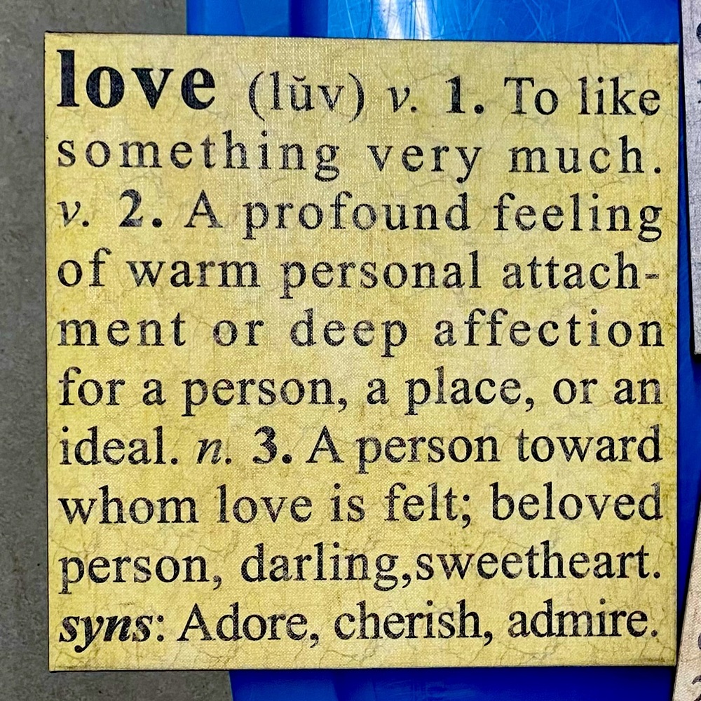 “Love” home decor sign
